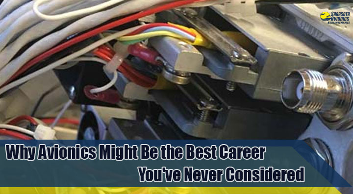Working with a bundle of wires leading into several different machines is what avionics careers can be full of!
